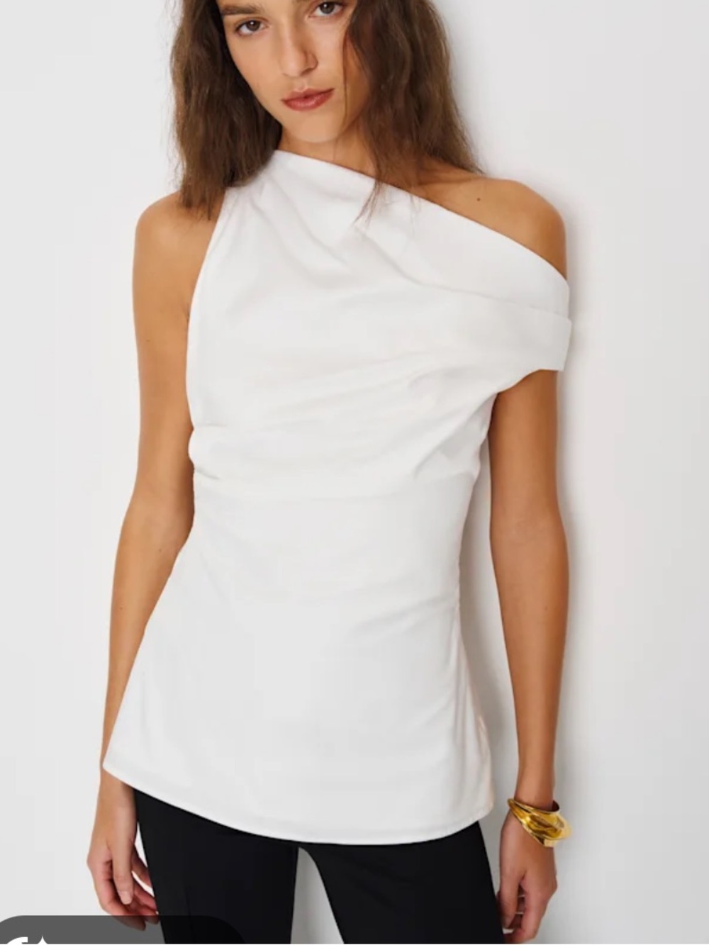 Reformation Bright White Dessa Top